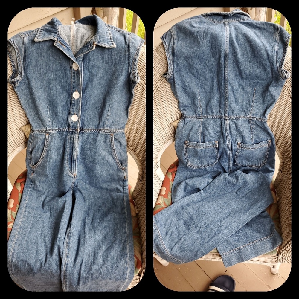 ๐๏ธ Free People UNCHAINED MELODY denim Jumpsuit - Picture 7 of 9